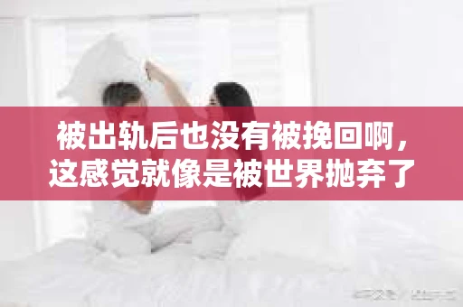 被出轨后也没有被挽回啊，这感觉就像是被世界抛弃了一样。我曾经也经历过这样的事情，那种心如刀割的痛，至今仍记忆犹新。今天，我想和大家聊聊这个话题，希望能给那些正在经历或者曾经经历过类似痛苦的人一些安慰和帮助。