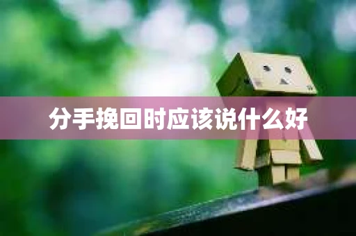 分手挽回时应该说什么好