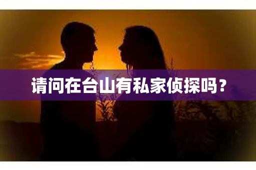 请问在台山有私家侦探吗？