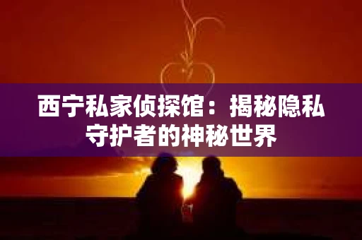 西宁私家侦探馆：揭秘隐私守护者的神秘世界