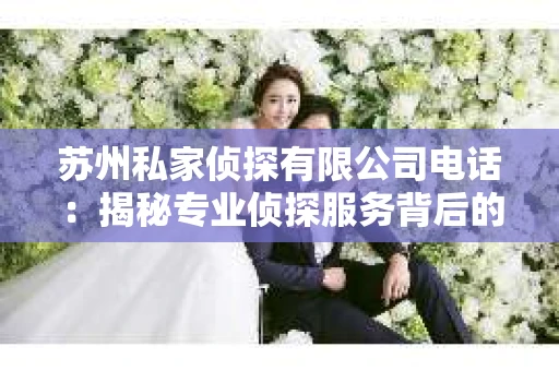 苏州私家侦探有限公司电话：揭秘专业侦探服务背后的故事