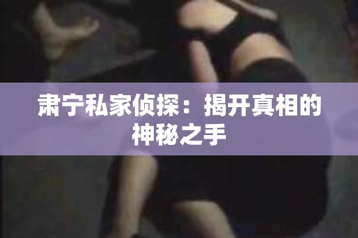 肃宁私家侦探：揭开真相的神秘之手