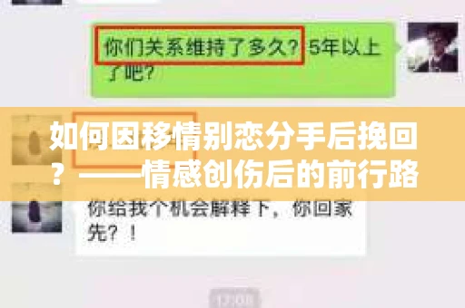 如何因移情别恋分手后挽回？——情感创伤后的前行路线图
